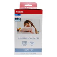 Canon Selphy CP KP-108IN 4R  4 X 6吋   100 X 148mm  Ink Paper Set相紙連色帶套裝  108張 包